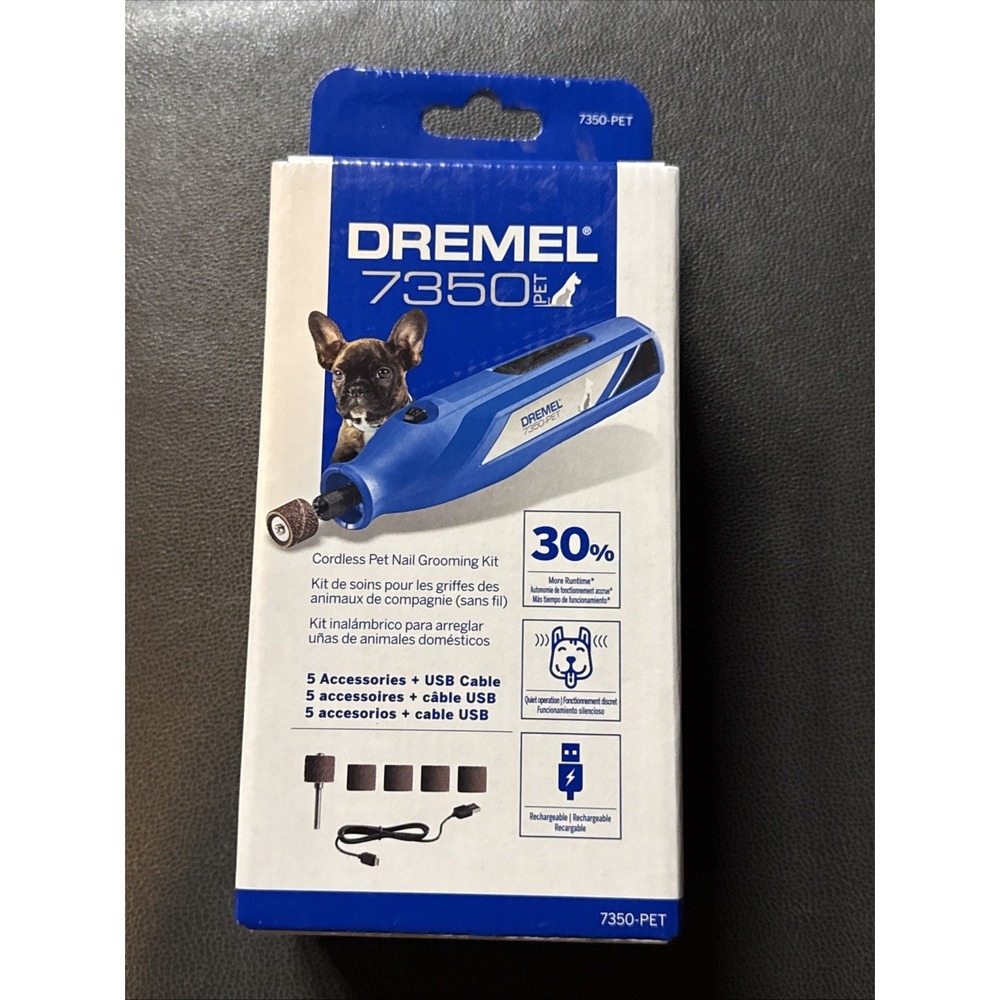 Dremel 7350-PET 4V Pet & Dog Nail Grinder, Easy-To-Use & Safe Nail Groomer